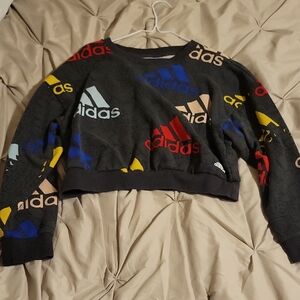 Adidas Women's Colorful Logo Crew Neck Sweater